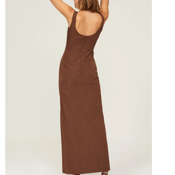 Staud Portrait Gown Sz0 Brown - Picture 5 of 5